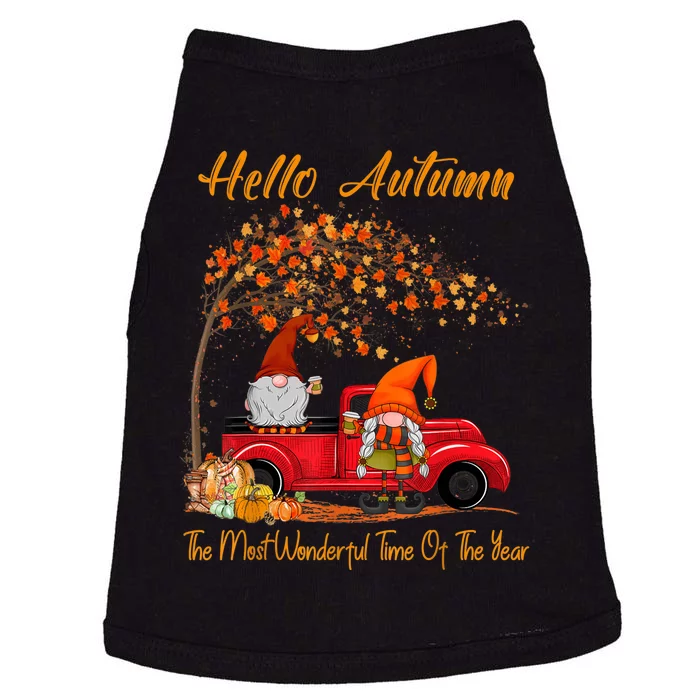 Hello Autumn The Most Wonderful Time Of The Year Gnomes Fall Doggie Tank