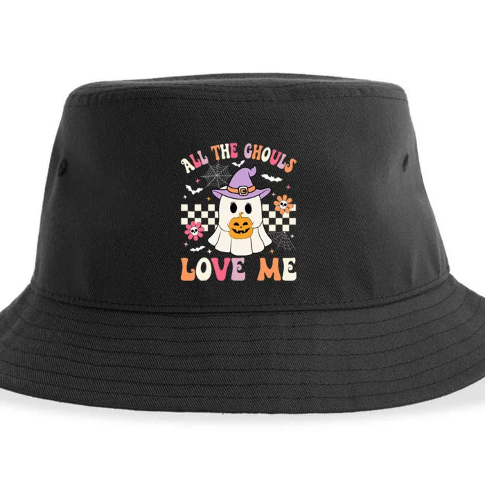 Halloween All The Ghouls Love Me Ghost Halloween Sustainable Bucket Hat