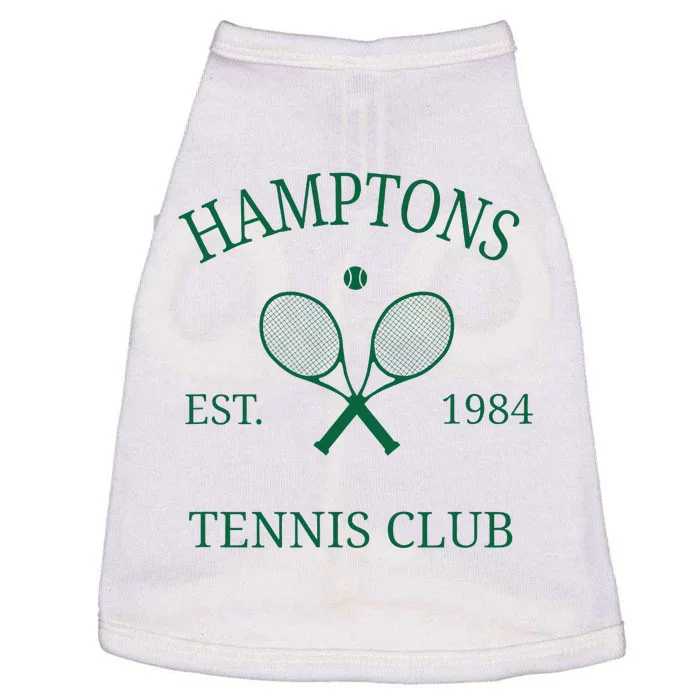 Hamptons Athletics Tennis Club Racquet Prep Vintage Ny Doggie Tank