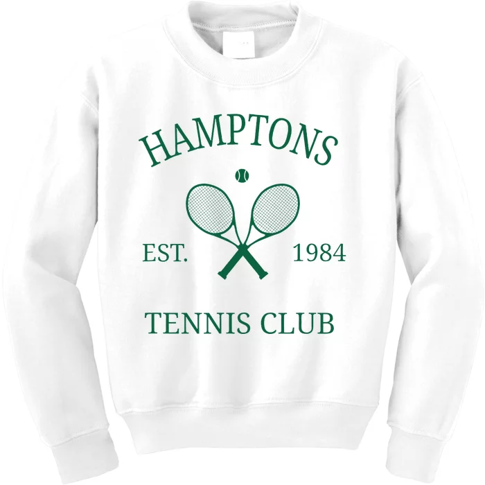 Hamptons Athletics Tennis Club Racquet Prep Vintage Ny Kids Sweatshirt