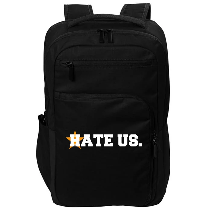 Hate Us Houston Baseball Star Impact Tech Backpack