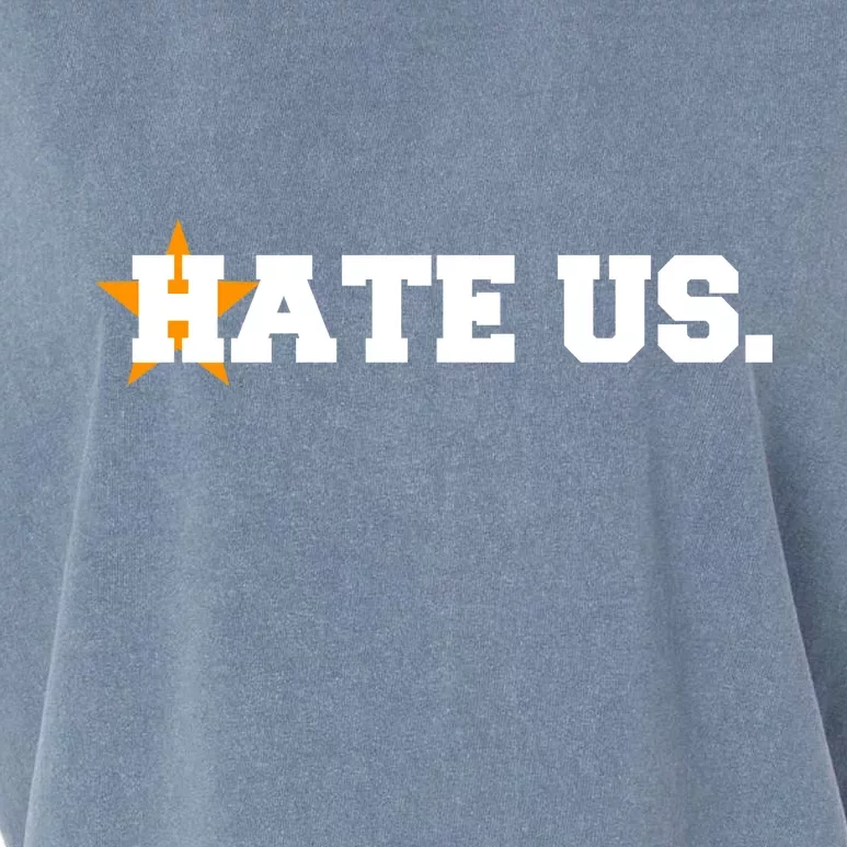 Hate Us Houston Baseball Star Garment-Dyed Women's Muscle Tee