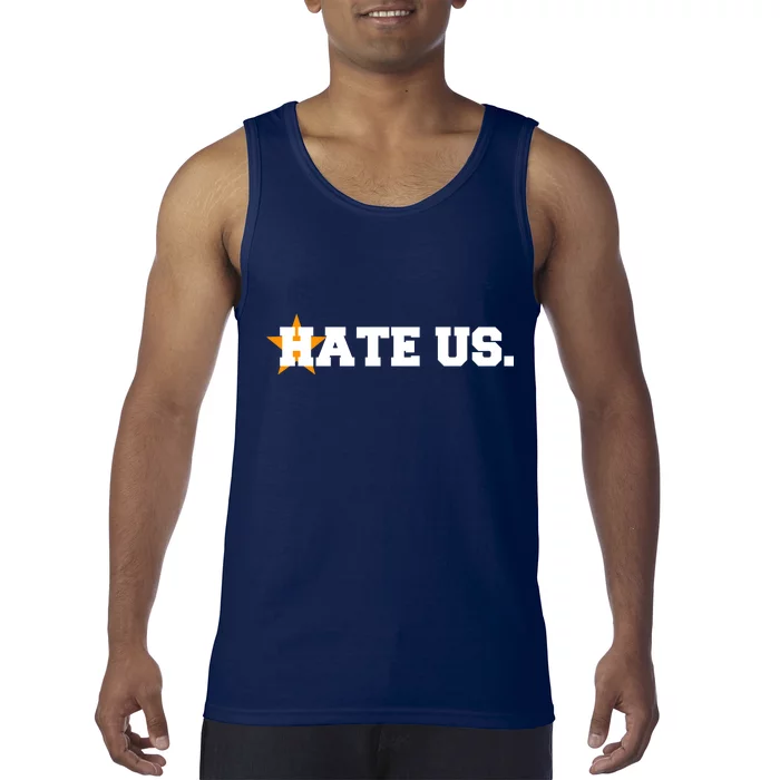 Hate Us Houston Baseball Star Tank Top