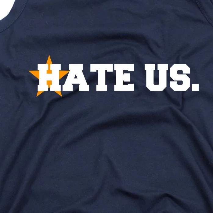 Hate Us Houston Baseball Star Tank Top