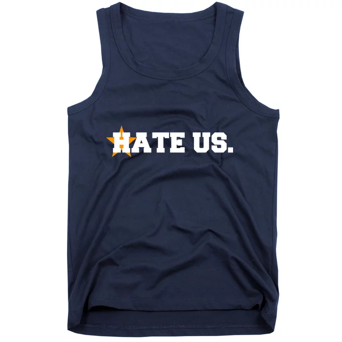 Hate Us Houston Baseball Star Tank Top