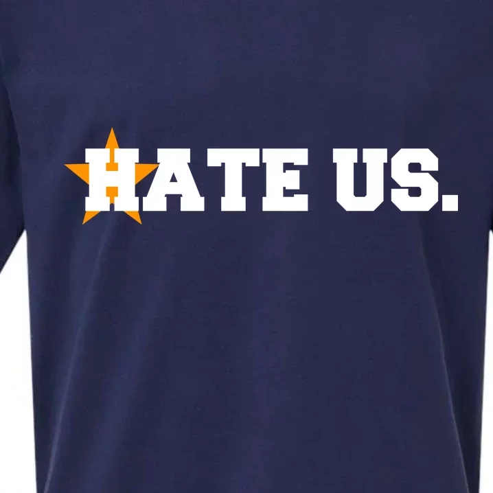 Hate Us Houston Baseball Star Sueded Cloud Jersey T-Shirt