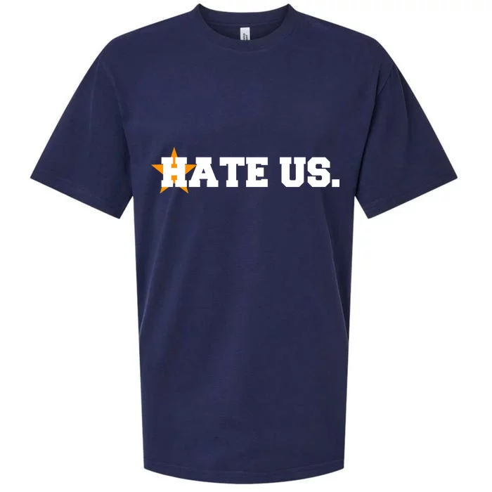 Hate Us Houston Baseball Star Sueded Cloud Jersey T-Shirt