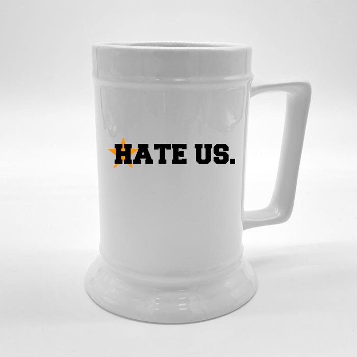 Hate Us Houston Baseball Star Front & Back Beer Stein