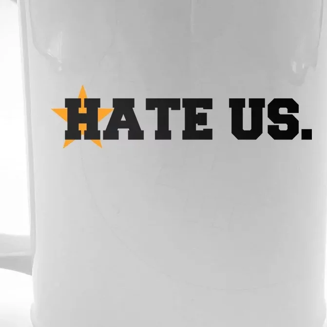 Hate Us Houston Baseball Star Front & Back Beer Stein