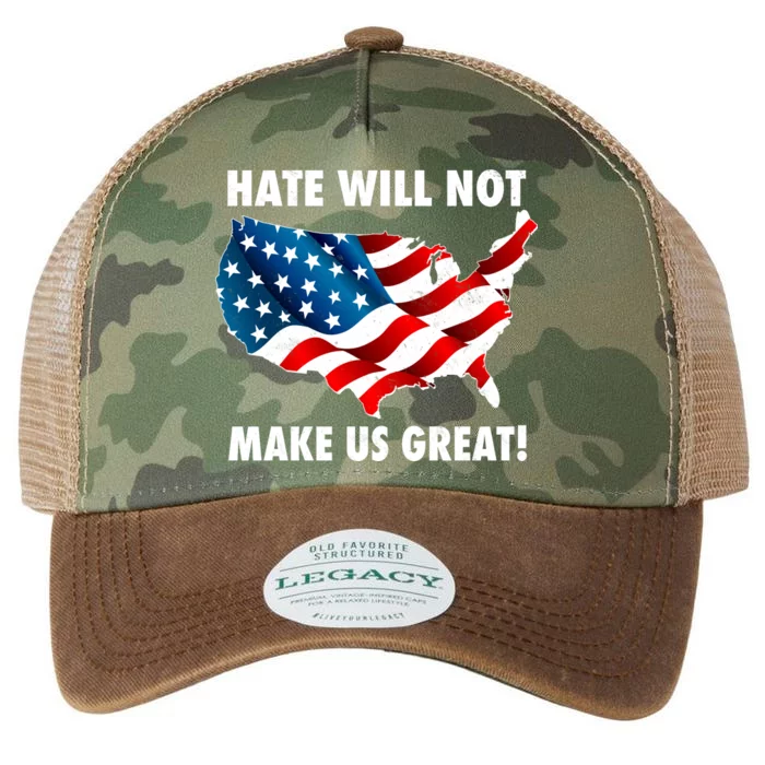 Hate Will Not Make Us Great Legacy Tie Dye Trucker Hat