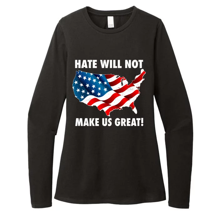 Hate Will Not Make Us Great Womens CVC Long Sleeve Shirt