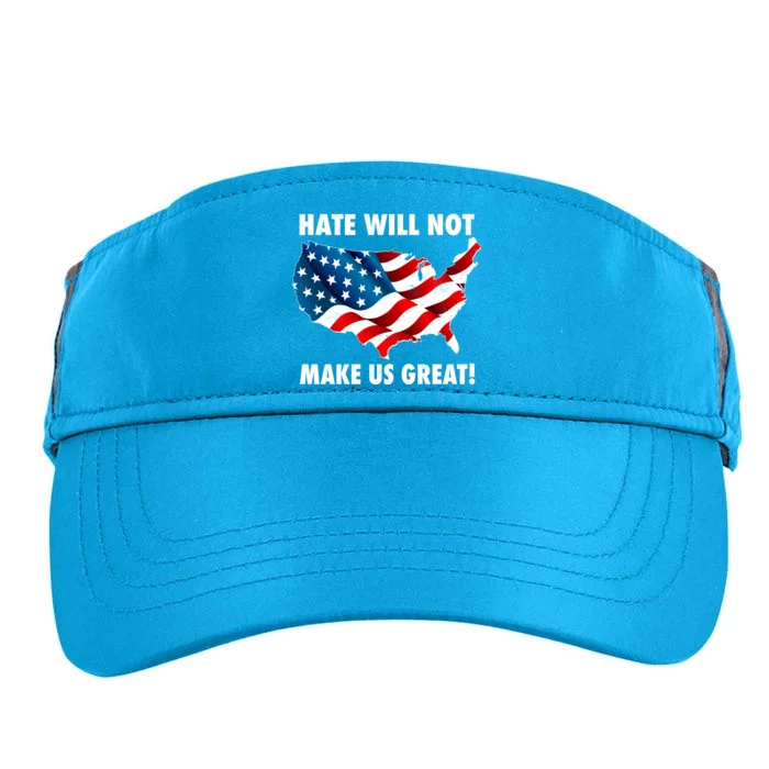 Hate Will Not Make Us Great Adult Drive Performance Visor