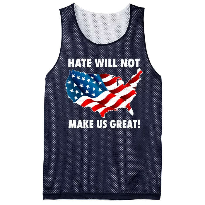 Hate Will Not Make Us Great Mesh Reversible Basketball Jersey Tank