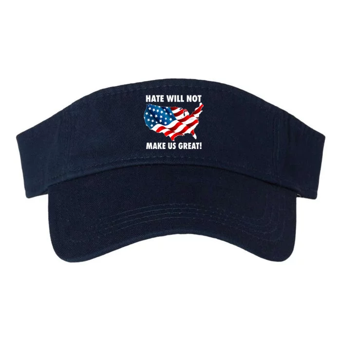 Hate Will Not Make Us Great Valucap Bio-Washed Visor