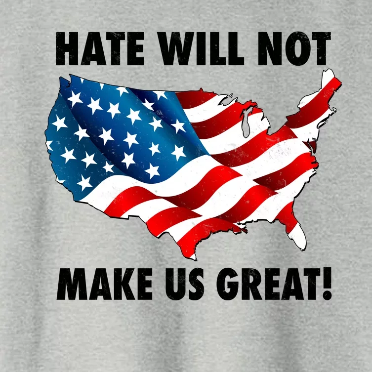 Hate Will Not Make Us Great Women's Crop Top Tee