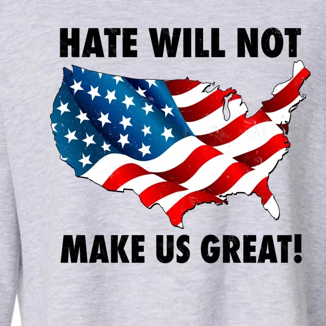 Hate Will Not Make Us Great Cropped Pullover Crew