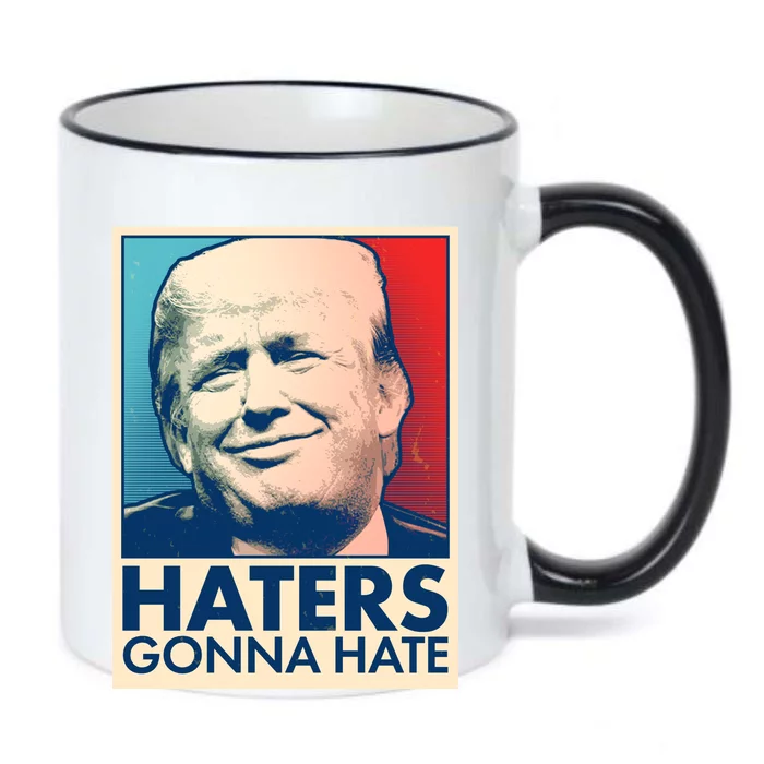 Haters Gonna Hate Poster Pro Trump Black Color Changing Mug