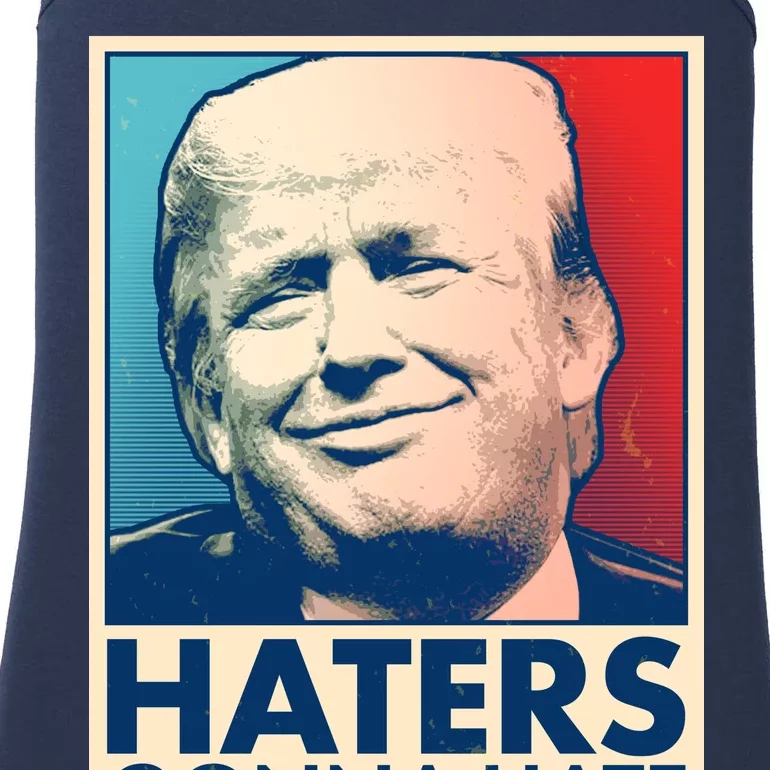 Haters Gonna Hate Poster Pro Trump Ladies Essential Tank