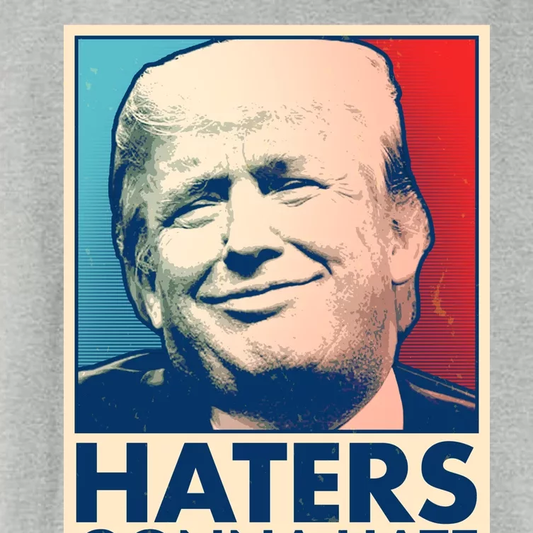 Haters Gonna Hate Poster Pro Trump Women's Crop Top Tee