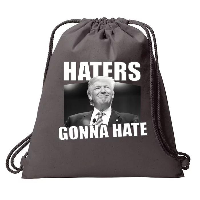 Haters Gonna Hate Trump Drawstring Bag