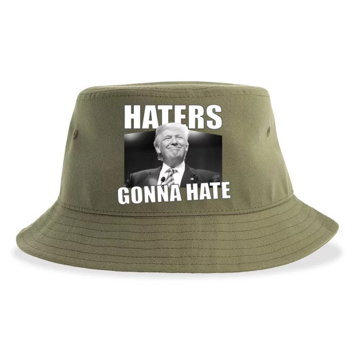 Haters Gonna Hate Trump Sustainable Bucket Hat