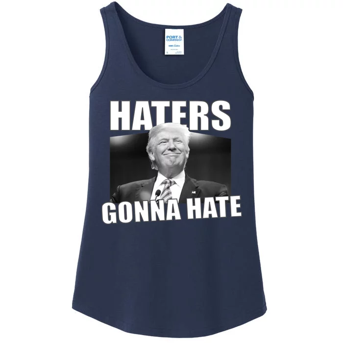 Haters Gonna Hate Trump Ladies Essential Tank