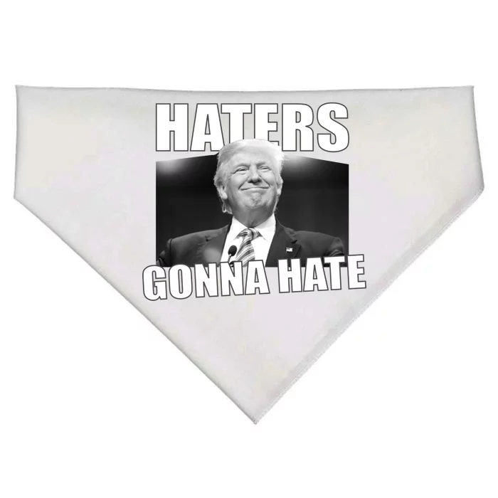 Haters Gonna Hate Trump USA-Made Doggie Bandana