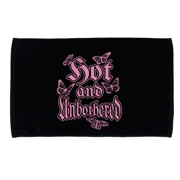 Hot And Unbothered Butterfly Quote Microfiber Hand Towel