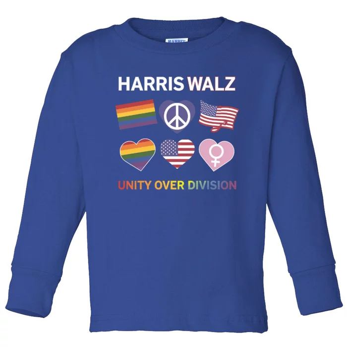 Harriswalz : A Unified Future Gift Toddler Long Sleeve Shirt