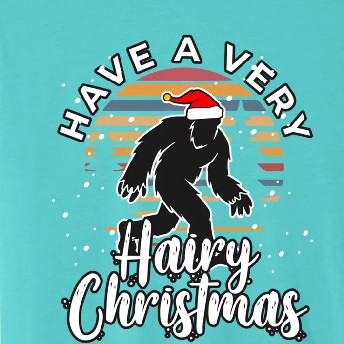 Have A Very Hairy Christmas Bigfoot Sasquatch Funny Gift ChromaSoft Performance T-Shirt