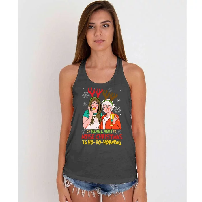 Have A Very Noice Christmas Ya Ho Ho Hornbag Kath Kim Christmas Women's Knotted Racerback Tank