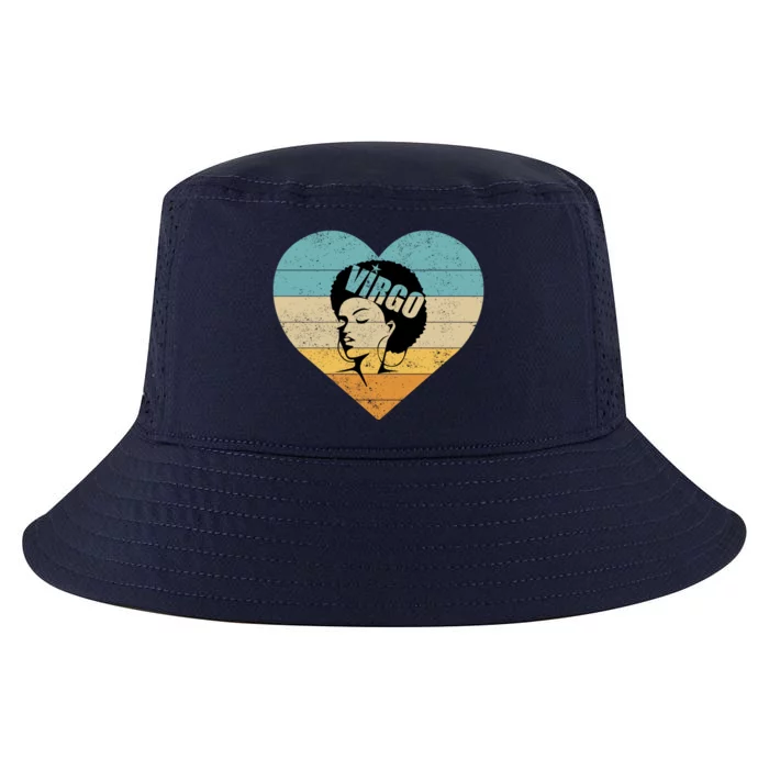 Heart Afro Virgo Zodiac Sign Gift Cool Comfort Performance Bucket Hat