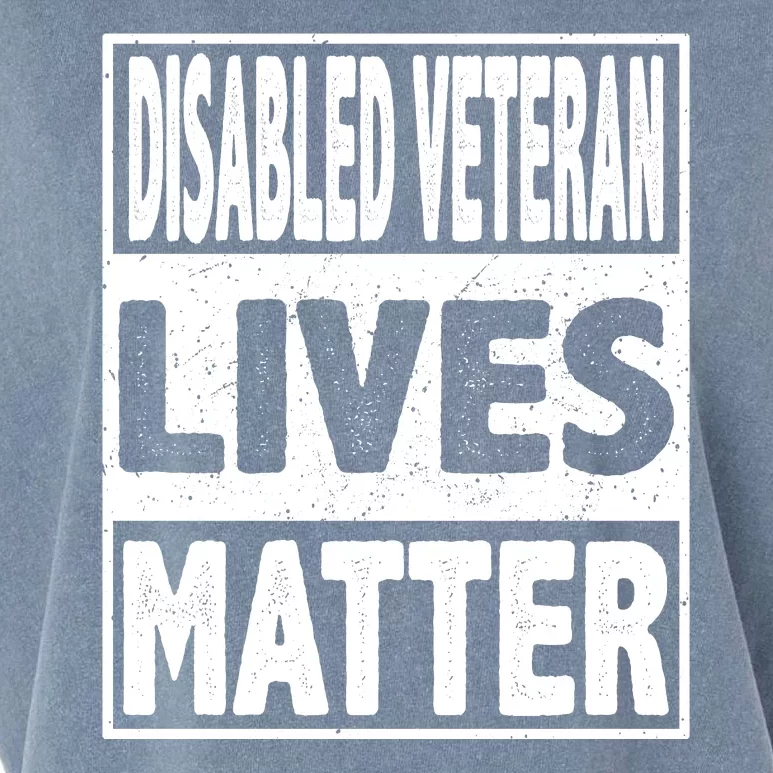 Honoring Army Veteran Disabled Veteran Lives Matter Garment-Dyed Women's Muscle Tee