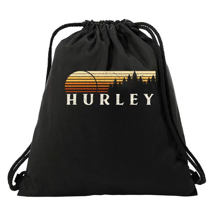 Hurley Al Vintage Evergreen Sunset Eighties Drawstring Bag