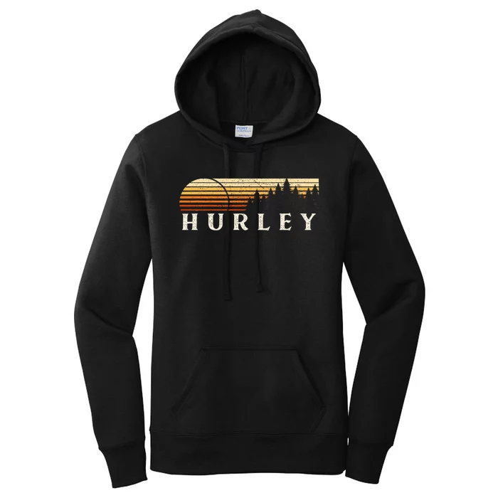 Hurley Al Vintage Evergreen Sunset Eighties Women's Pullover Hoodie