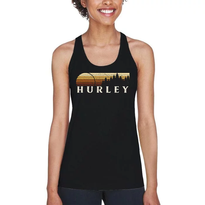 Hurley Al Vintage Evergreen Sunset Eighties Women's Racerback Tank