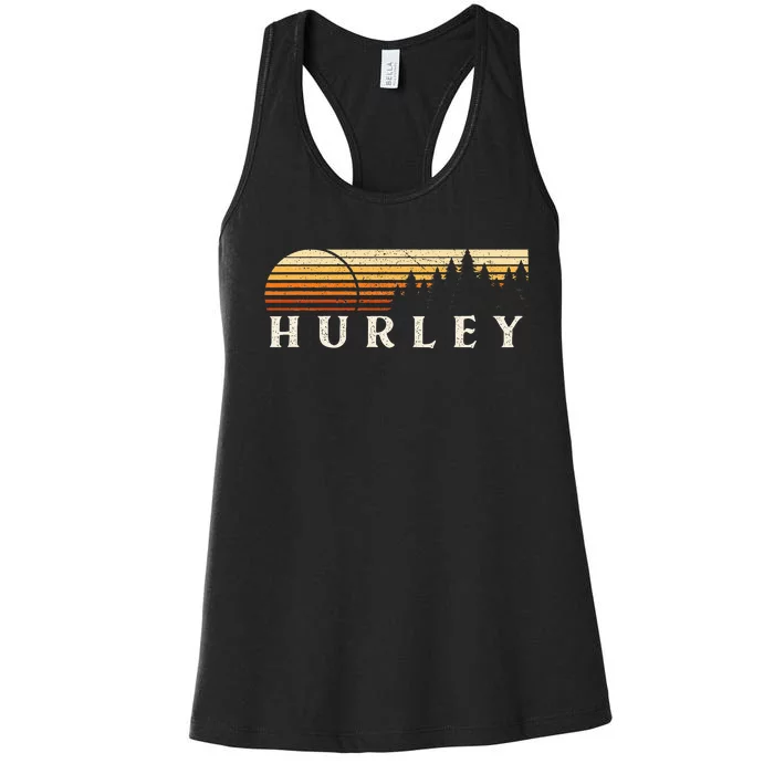 Hurley Al Vintage Evergreen Sunset Eighties Women's Racerback Tank