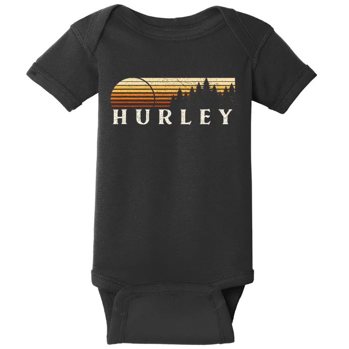 Hurley Al Vintage Evergreen Sunset Eighties Baby Bodysuit