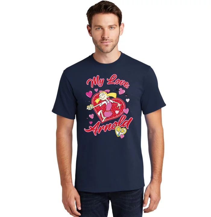 Hey Arnold! Valentine's Day Helga My Love, Arnold Hearts Tall T-Shirt