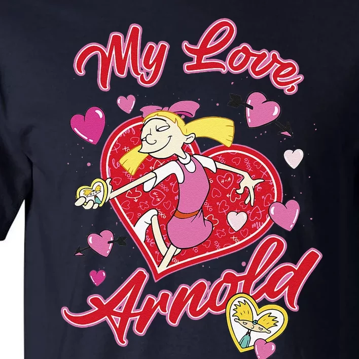 Hey Arnold! Valentine's Day Helga My Love, Arnold Hearts Tall T-Shirt