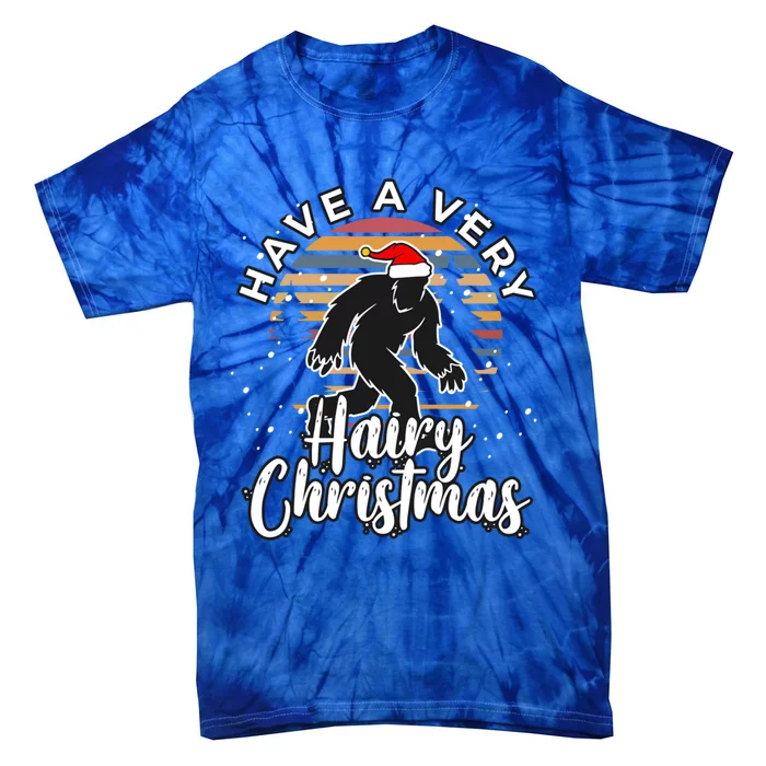 Have A Very Hairy Christmas Bigfoot Sasquatch Great Gift Tie-Dye T-Shirt