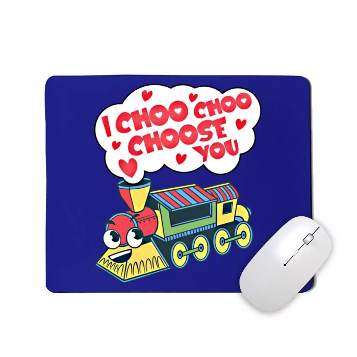 Hearts And Valentine's Day Choo Choo Train Gift Mousepad