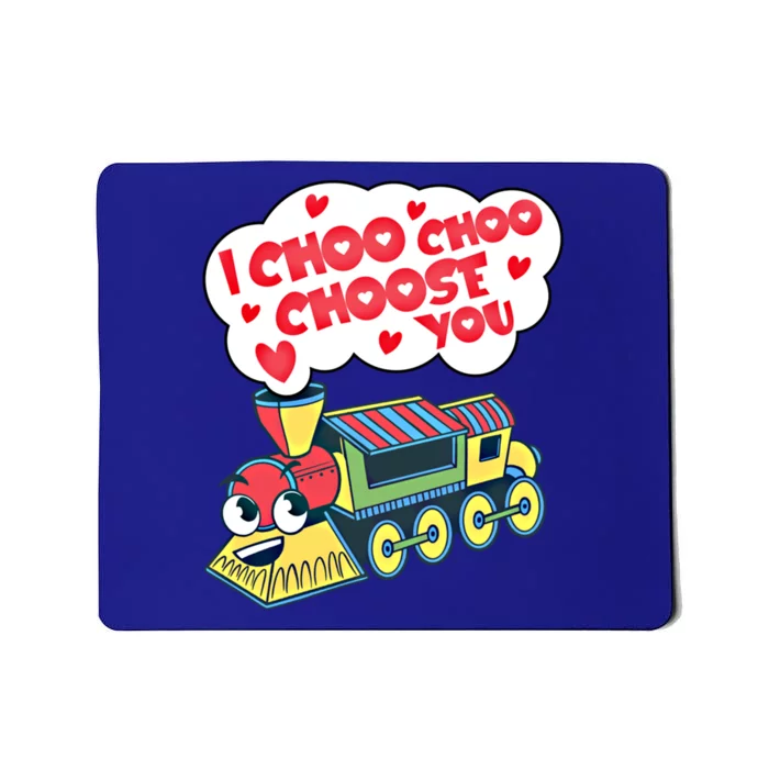 Hearts And Valentine's Day Choo Choo Train Gift Mousepad