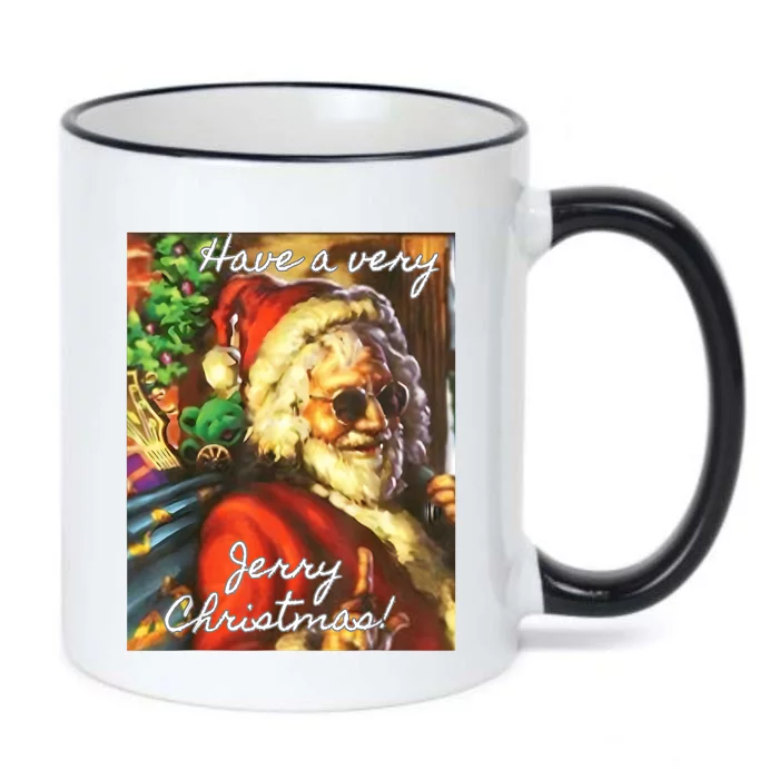 Have A Very Jerry Christmas Santa Holiday Black Color Changing Mug