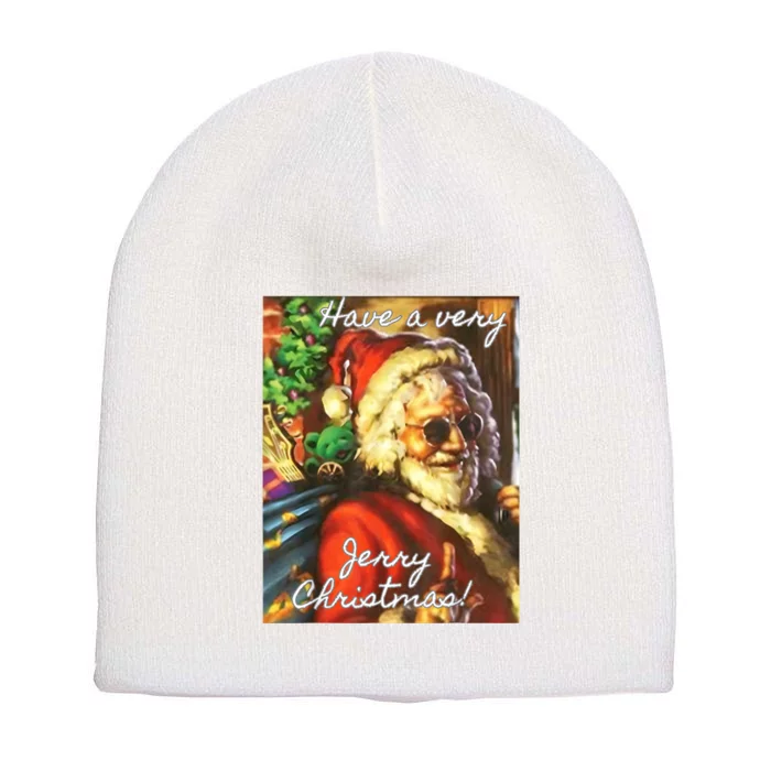 Have A Very Jerry Christmas Santa Holiday Short Acrylic Beanie