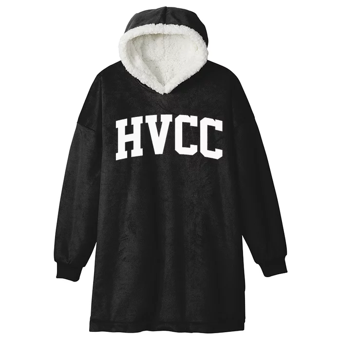 Hvcc Arch Vintage Retro College Athletic Sports Hooded Wearable Blanket