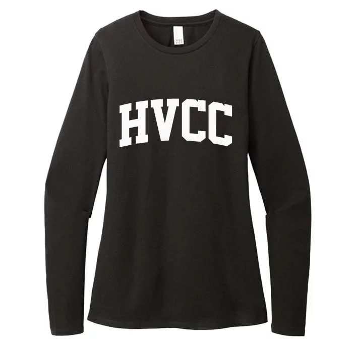 Hvcc Arch Vintage Retro College Athletic Sports Womens CVC Long Sleeve Shirt