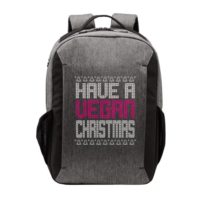 Have A Vegan Christmas Ugly Sweater Vector Backpack