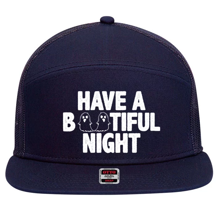 Have A Bootiful Night 7 Panel Mesh Trucker Snapback Hat