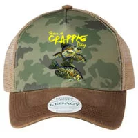 Have a Crappie Day Funny Fishing Mesh Back Trucker Hat-Military
